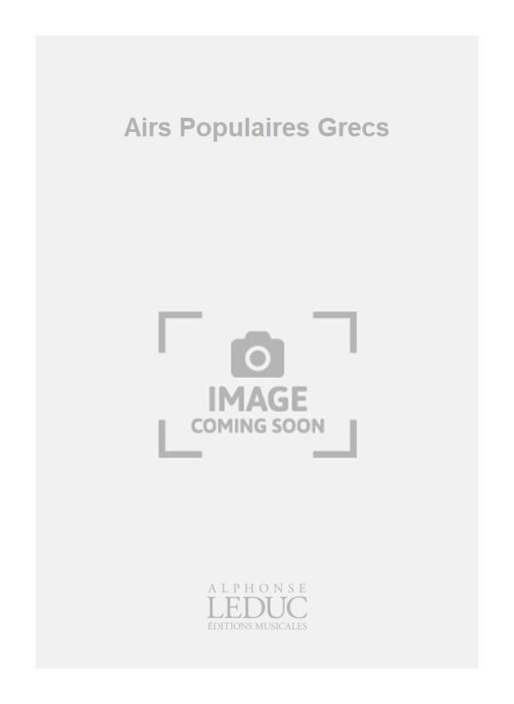 Airs Populaires Grecs